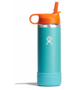 Hydro Flask Kids Wide Mouth Straw Cap And Boot Seaspray