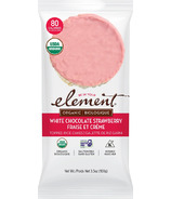 Element Snacks Organic Dipped Rice Cakes White Chocolate Strawberry 