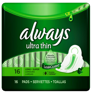 Always Ultra Thin Long Pads with Wings Always Ultra Thin Long Pads with Wings