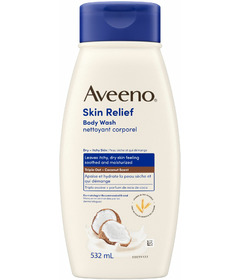 Aveeno Coconut Body Wash for Dry Skin Relief Gentle Scent