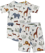 Loulou Lollipop Pajama Set Short Safari Jungle