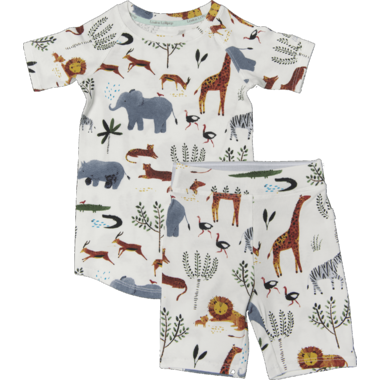 Buy Loulou Lollipop Pajama Set Short Safari Jungle at