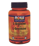 NOW Foods Sports L-Arginine 500mg & L-Ornithine 250mg