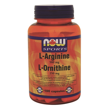 NOW Sports L-Arginine 500mg & L-Ornithine 250 mg NOW Sports L-Arginine 500mg & L-Ornithine 250 mg