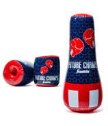 Future Champs Inflatable Punching Bag and Boppers Set