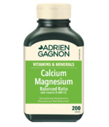 Adrien Gagnon magnésium et calcium avec vitamine D, ratio équilibré