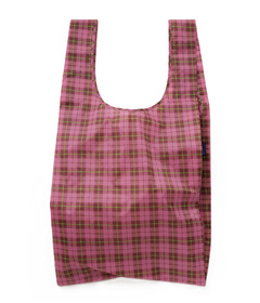 BAGGU Big Baggu Azalea Pink Tartan