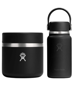 Hydro Flask Insulated Food Jar & Micro Hydro Black Bundle