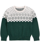petit lem Long Sleeve Sweater Knit Green