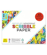 Bright Stripes iHeartArt JR Recycled Newsprint Scribble Pad