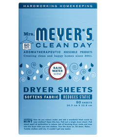 Mrs. Meyers Clean Dryer Sheets Rain Water