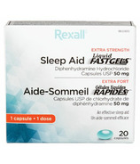 Rexall Sleep Aid Liquid Fast Gels 