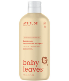 ATTITUDE Baby Leaves Bubble Wash Pear Nectar