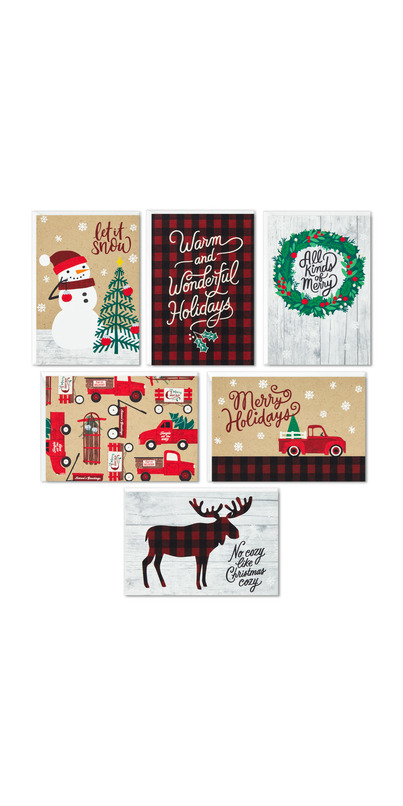 Buy Hallmark Boxed Christmas Cards Assortment Rustic Holidays At Well ...