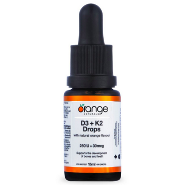 Orange Naturals D3 + K2 Drops Orange Naturals D3 + K2 Drops