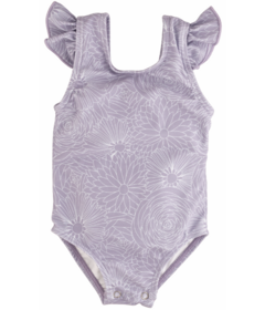 Current Tyed Clothing Ruffle Shoulder One Piece Swimsuit Lily