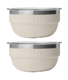 YETI Rambler 1 QT Insulated Bowl Cape Taupe Bundle