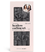 kitsch Satin Heatless Curling Set Charcoal