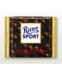 Ritter Sport Barre de chocolat noir aux noisettes entières