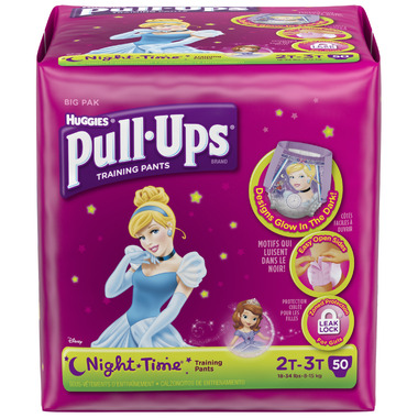 Buy Huggies Pull-Ups Night Time Training Pants For Girls Big Pack at