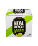Neal Brothers Lager Non-Alcoholic Beer Lime