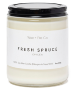 Wax + Fire Soy Candle Fresh Spruce