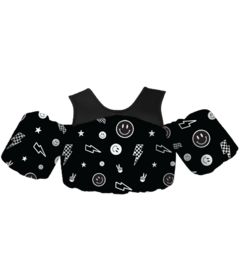 Cherrypick Little Swimmer Floatie Monochrome Smiley