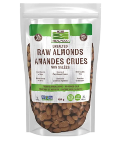 NOW Real Food Raw Unsalted Almonds