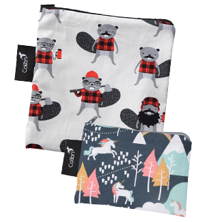 Colibri Reusable Snack Bags Small + Large in Beavers
