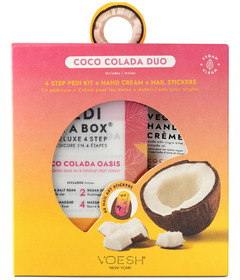 VOESH Coco Colada Mani & Pedi Duo with Nail Stickers