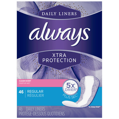Always Xtra Protection Daily Liners Regular Always Xtra Protection Daily Liners Regular