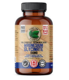 image of Pure Lab Vitamins Magnesium Fully Reacted 100mg Excipient Free with sku:331823