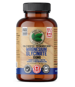 Pure Lab Vitamins Magnesium Fully Reacted 100mg Excipient Free