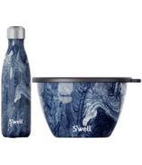 S'well Azurite Marble Bottle + Bowl Bundle