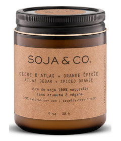 SOJA&CO. Soy Wax Candle Atlas Cedar Spicy Orange