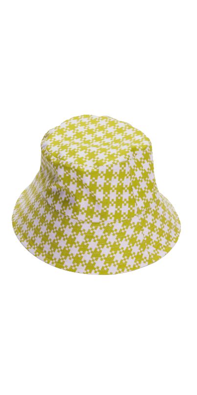 Buy BAGGU Bucket Hat Pink Pistachio Pixel Gingham at Well.ca | Free ...