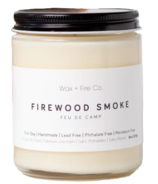 Wax + Fire Soy Candle Firewood Smoke