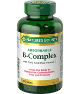 Nature's Bounty Complexe Super B avec Acide Folique + Vitamine C et Biotine