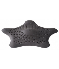 image of Umbra Starfish Drain Hair Catcher Black with sku:106692