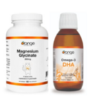 Orange Naturals - Offre spéciale sur le glycinate de magnésium et l'oméga-3 DHA liquide.