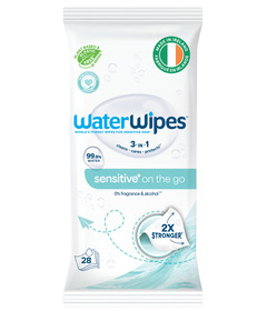 WaterWipes Sensitive+ On The Go Wipes Unscented & Hypoallergenic