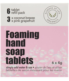 Essence of Life Organics Hand Soap Refill Tablets Grapefruit & Coconut