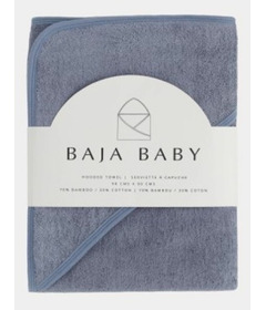 Baja Baby Oversized Bamboo Hooded Towel True Blue