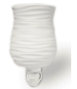 Le Scented Market Wax Melter Plug-In Matte White Swirl