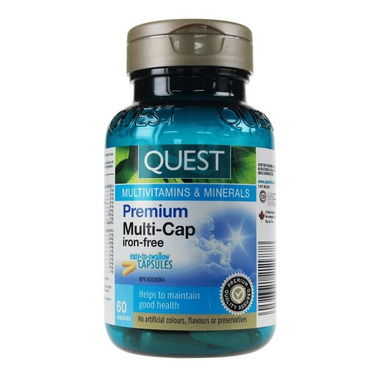Quest Premium Multi-Cap Iron-Free Multivitamins & Minerals Quest Premium Multi-Cap Iron-Free Multivitamins & Minerals