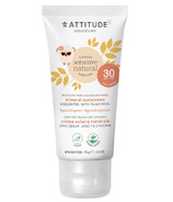 ATTITUDE Baby Mineral Sunscreen Unscented SPF 30