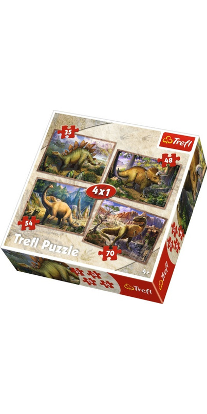 Buy Trefl Dinosaurs 4 in 1 Puzzle at Well.ca | Free Shipping $35+ in Canada