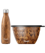 S'well Teakwood Bottle + Bowl Bundle