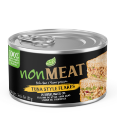 nonMEAT Fish-Free Tuna Style Flakes in Sunflower Oil