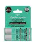 Wedderspoon Organic Manuka LipBalm Peppermint Two Pack